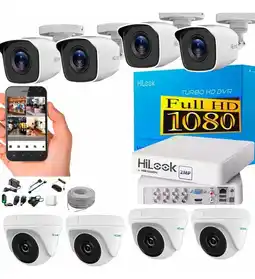 Falabella Kit CCTV HiLook 8 Cámaras 2MP Full HD + DVR 8 Canales + 100m Cable UTP Exterior/Interior oferta