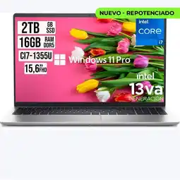 Falabella Portatil Pro 15 Intel Core i7-1355U SSD 2TB Ram 16gb Led 15.6 FHD W11 Pro oferta