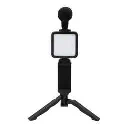 Falabella Vlogger Kit con Trípode, Luz LED, Micrófono y Control Bluetooth oferta