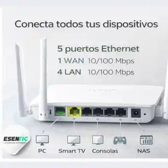 Falabella Router WiFi 4 Antenas 300 Mbps Alta Cobertura oferta