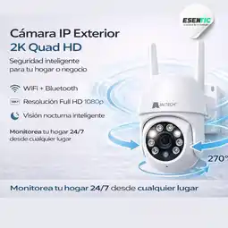 Falabella Cámara IP Exterior Domo 2K Quad HD con Movimiento y Visión Nocturna oferta