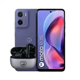 Falabella Celular E15 2Gb Ram 64Gb 4G Morado + Obsequio Audifonos Lamborghini oferta