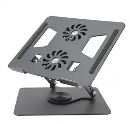 Falabella Soporte Ajustable Para Laptop Portátil 2 Ventiladores 360 Negro oferta