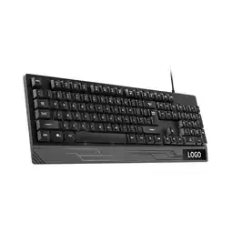 Falabella Teclado Usb para Oficina con Diseño Ergonomico Teclado Numerico y Base Antideslizante oferta