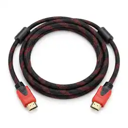 Falabella Cable Hdmi 4k 3 Metros Trenzado Punta Dorada Filtro Ferrita oferta