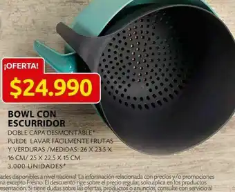 Ara Bowl escurridor de silicona oferta