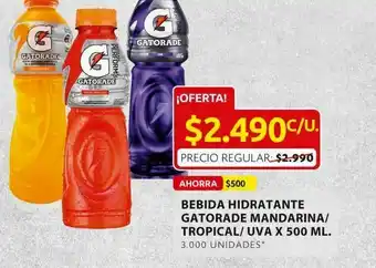 Ara Bebida isotónica gatorade oferta