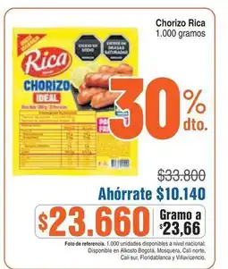 Alkosto Rica - chorizo ideal oferta