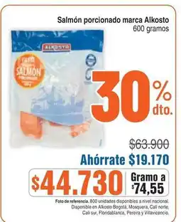 Alkosto Alkosto - salmón porcionado oferta