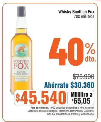 Alkosto Fox - whisky scottish oferta