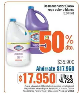 Alkosto Clorox - desmanchador oferta