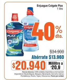 Alkosto Colgate - enjuague plax oferta