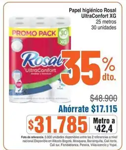 Alkosto Rosal - papel higiénico ultraconfort xg oferta