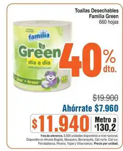 Alkosto Familia - toallas desechables oferta