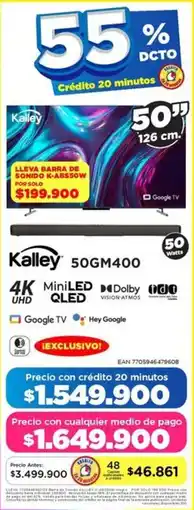 Alkomprar Kalley tv 50" oferta