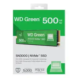 Falabella Disco SSD WD Green SN3000 NVMe de 500GB oferta