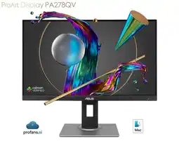 Falabella MONITOR PROART PA278QV 2K IPS PIVOTEABLE sRGB PRO / Rec. 709 / CALMAN VERIFIED oferta