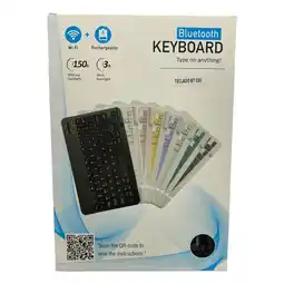 Falabella Teclado Inalámbrico Bluetooth Recargable Rosado Español oferta