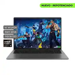 Falabella Portatil M3607ha Amd Ryzen 9 270 32Gb Ddr5 512Gb Ssd Pantalla 16,0 pulgadas Wuxga oferta