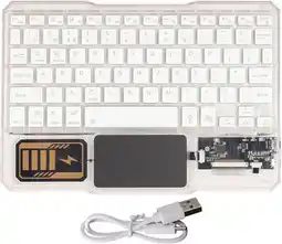 Falabella Teclado Inalámbrico Transparente Retroiluminado Bluetooth oferta