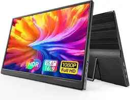 Falabella Monitor Portátil De 15.6 1080p Ultra Slim Wgk Color Negro oferta