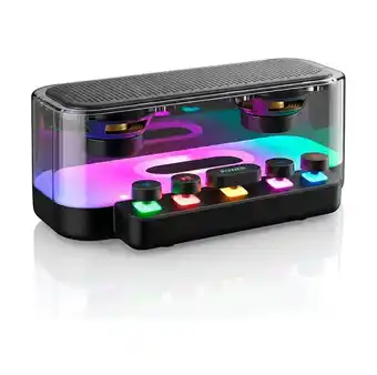 Falabella Parlante Bluetooth Transparente Rgb Con Botones Mecánicos Z6 oferta