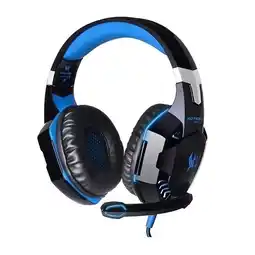 Falabella Audífonos Gamer Diadema con Micrófono Cancelación de Ruido Led Azul 50mm para Pc y Ps4 oferta