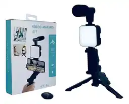 Falabella Kit Para Streaming Vlogs Tripode Luz Micrófon Palo Selfies oferta