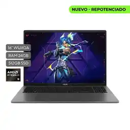 Falabella Portatil M3607ha Amd Ryzen 9 270 24Gb Ddr5 512Gb Ssd Pantalla 16,0 pulgadas Wuxga oferta