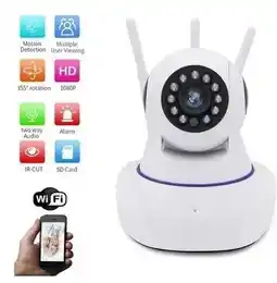 Falabella Cámara Robótica Seguridad Wifi 3 Antenas 1080p Micro Audio oferta