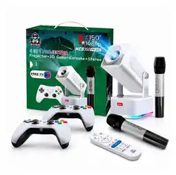 Falabella Proyector Inteligente 4En1 VideoJuegos y Karaoke HCS350 PLUS Huge oferta
