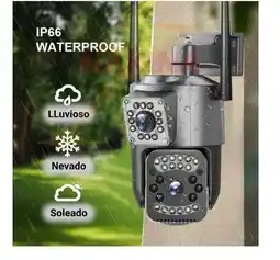 Falabella CÁMARA DE SEGURIDAD PTZ V380 DOBLE LENTE WIFI EXTERIOR VISIÓN NOCTURNA 2MP oferta