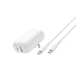 Falabella Cargador 42W Doble Puerto Cable USB-C y USB-A Blanco oferta