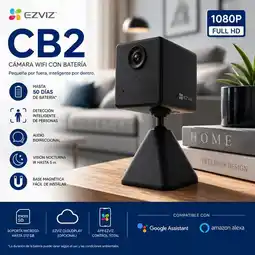 Falabella Cámara WiFi CB2 2MP con Batería Recargable, Audio Bidireccional y Base Magnética oferta