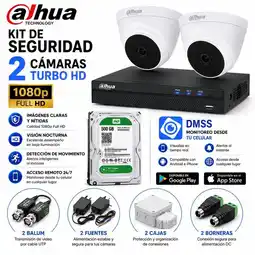 Falabella Kit 2 Cámaras de Seguridad CCTV Full HD 1080P Monitoreo 24/7 oferta