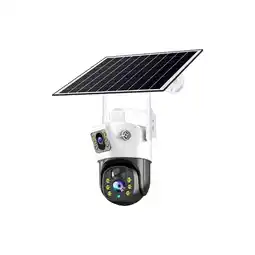 Falabella Cámara de Seguridad 4G con Panel Solar Doble Lente PTZ 360° Visión Nocturna oferta