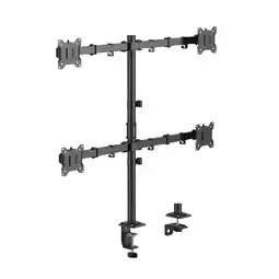 Falabella Soporte 4 Monitores Escritorio 17-32 TECHGO SPM-1145 Brazo Ajustable Ergonómico oferta