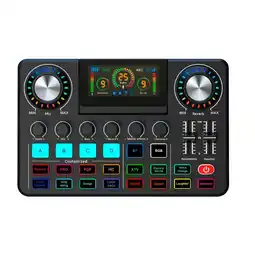 Falabella Consola Mezclador De Sonido Podcast Interfaz Audio Rgb Otg oferta