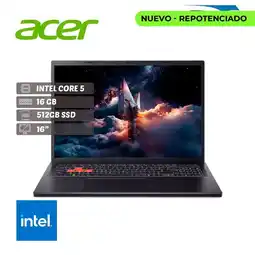 Falabella Portátil Gamer NL16-71G-5616 Core 5 210/RAM 16GB/512 GB/16/RTX 3050 6GB/ FREE oferta
