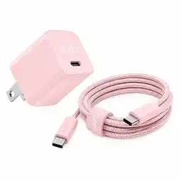Falabella Combo Cargador P1 25W + Cable USB C trenzado 1.8m ROSA oferta
