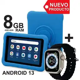 Falabella Tablet para Niños PLAY 7 Pulgadas 8GB RAM (4GB+4GB) 64GB WiFi con Estuche Protector oferta