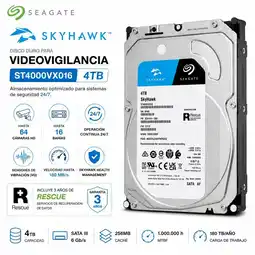 Falabella Disco Duro 4TB SATA III Para Videovigilancia 247 Compatible Con NVR Y DVR oferta