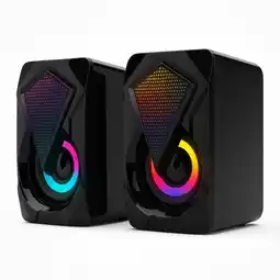 Falabella Parlantes Gamer USB RGB 6W Sonido Estéreo Potente Con Control De Volumen Para PC oferta