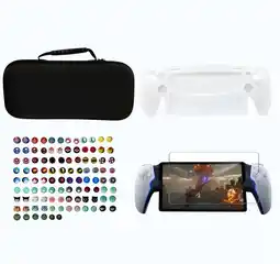 Falabella Estuche + Funda Protectora Blanca En Silicona + 2 Grips + Vidrio Compatible Con Ps Portal oferta