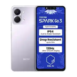 Falabella Celular Tecno Spark Go3 64GB 4RAM Purpura oferta