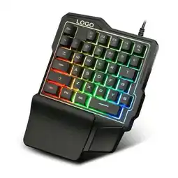 Falabella Teclado Gamer para Una Mano con Luz Rgb Reposamuñecas y Conexion Usb oferta