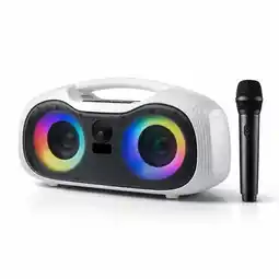 Falabella Parlante Bluetooth Portátil Karaoke 20W Con Micrófono Luces LED oferta