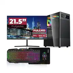 Falabella Computador Gamer Ryzen 5 5600GT /SSD 500GB /DDR4 16GB RGB RAM / Monitor 22 Pulgadas 100Hz oferta