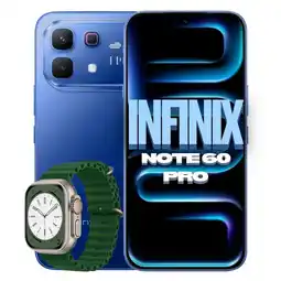Falabella Celular Note 60Pro 8GB RAM 256 GB 5G Azul + Obsequio Smartwatch oferta