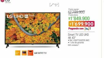 Jumbo Smart tv lg oferta
